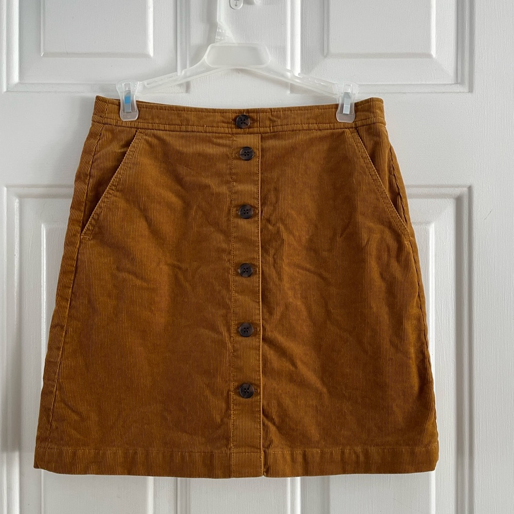 Corduroy Mini Skirt J Crew Size 0